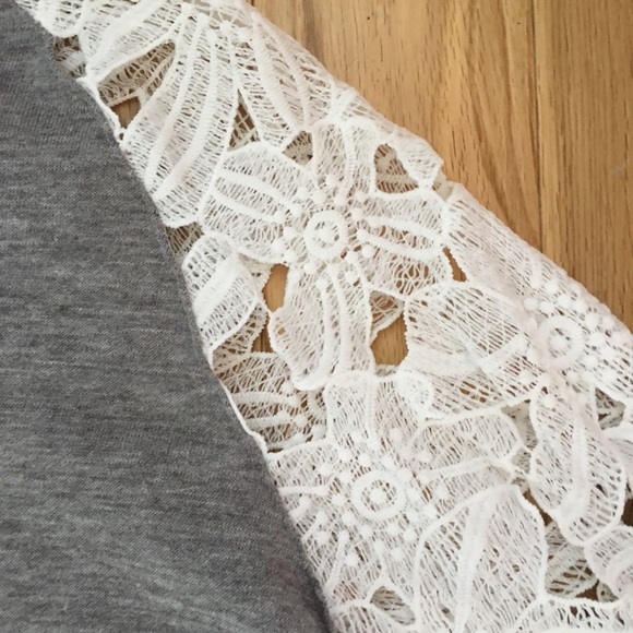 Romantic Sweater with White Lace Sleeves - Picture 4 of 7